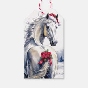 Beautiful Horse Christmas Gift Tag