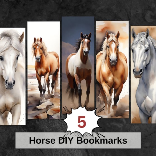 Beautiful Horse DIY Bookmarks (Creator Uploaded)
