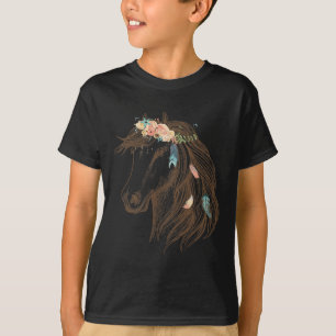 Beautiful Horse Hand Drawn  Art For Animal Lovers  T-Shirt