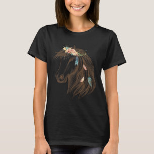 Beautiful Horse Hand Drawn  Art For Animal Lovers  T-Shirt