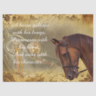 Beautiful Horse Inspirational Quote Tissue Paper