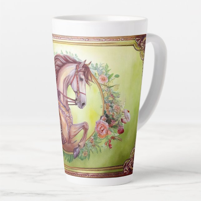 Beautiful Horse Latte Mug (Right Angle)