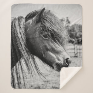 BEAUTIFUL HORSE SHERPA BLANKET
