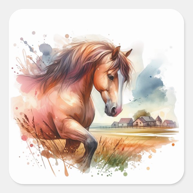 Beautiful Horse Stickers (Front)