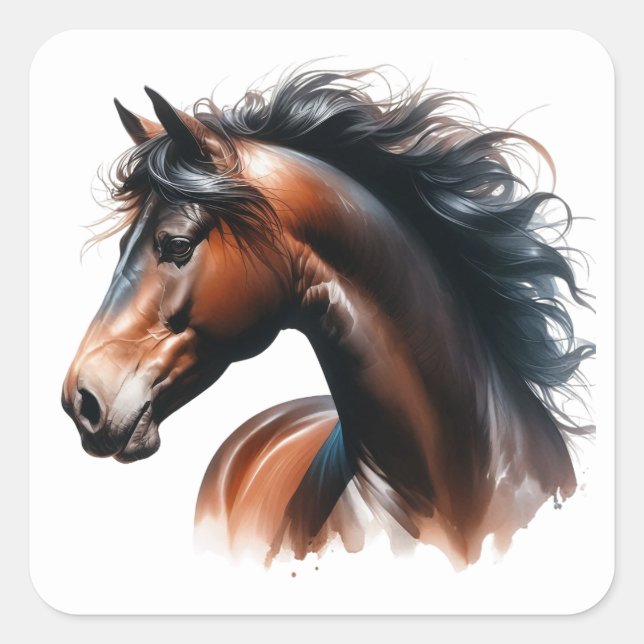 Beautiful Horse Stickers (Front)