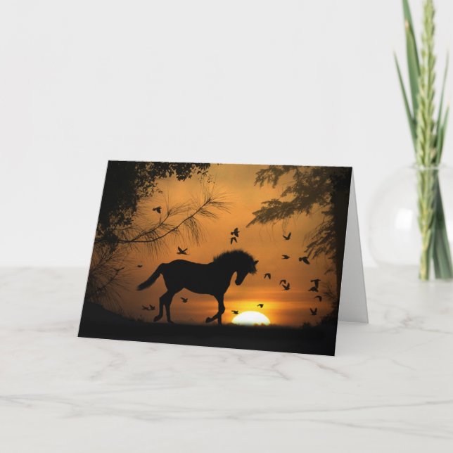 Beautiful Horse Sympathy Card (Front)