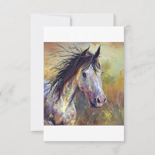 beautiful horse thank you card