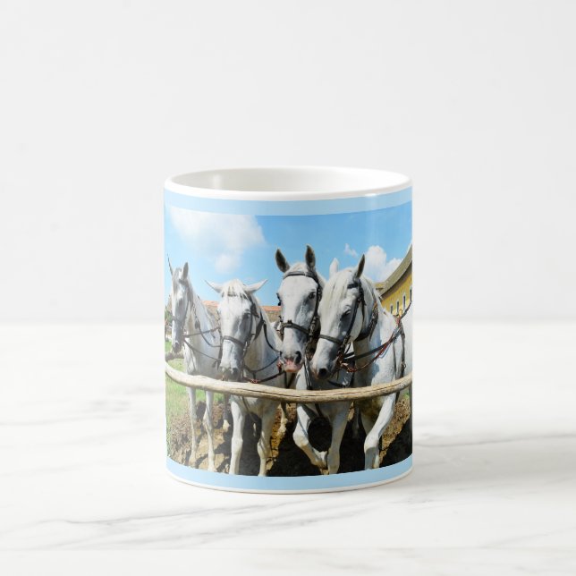 Beautiful horses coffee mug (Center)