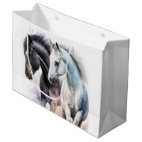 Beautiful Horses in Watercolor