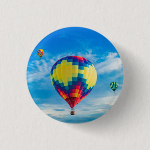 Beautiful Hot Air Balloons 3 Cm Round Badge
