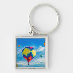 Beautiful Hot Air Balloons Key Ring
