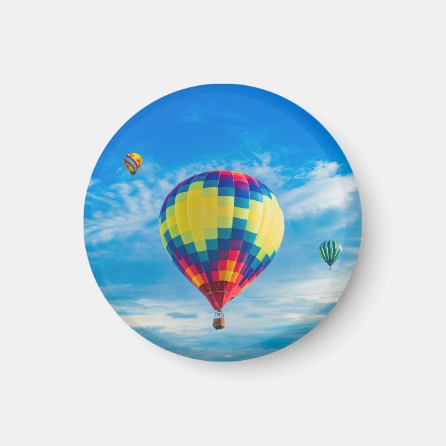 Beautiful Hot Air Balloons Magnet (Front)