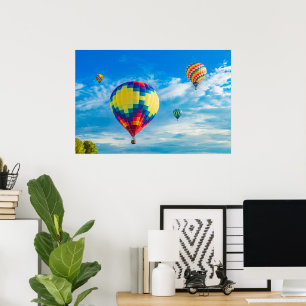 Beautiful Hot Air Balloons Poster