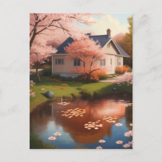 Beautiful House Postcard