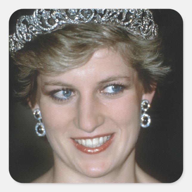 Beautiful! HRH Princess of Wales Square Sticker (Front)