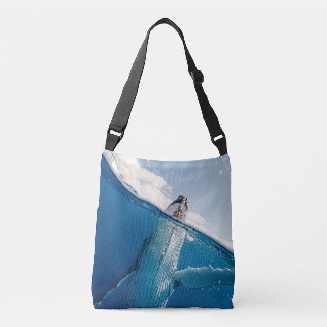 Beautiful Huge Whale Crossbody Bag (Front)