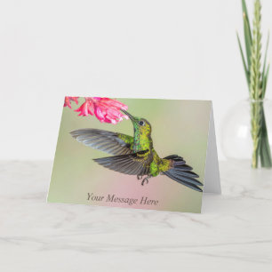 Beautiful Hummingbird Personalised Card