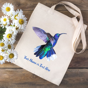 Beautiful Hummingbird Personalised Tote Bag