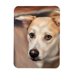 Beautiful Husky Girl Flexible Photo Magnet