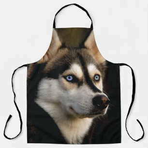 Beautiful Husky Throw Pillow Apron