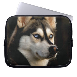 Beautiful Husky Throw Pillow Laptop Sleeve