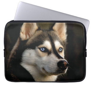 Beautiful Husky Throw Pillow Laptop Sleeve
