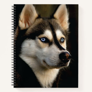 Beautiful Husky Throw Pillow Notebook