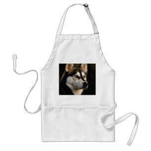 Beautiful Husky Throw Pillow Standard Apron