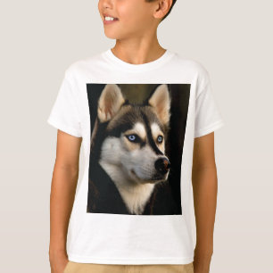 Beautiful Husky Throw Pillow T-Shirt