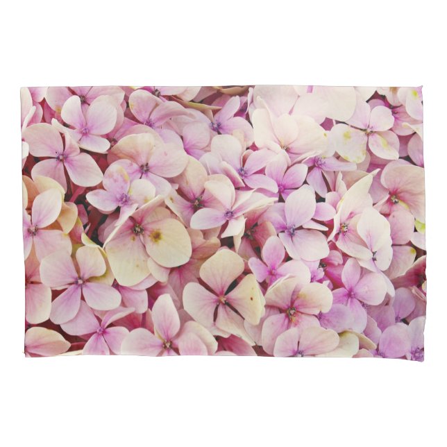 Beautiful Hydrangea Flowers Pillowcase (Front)