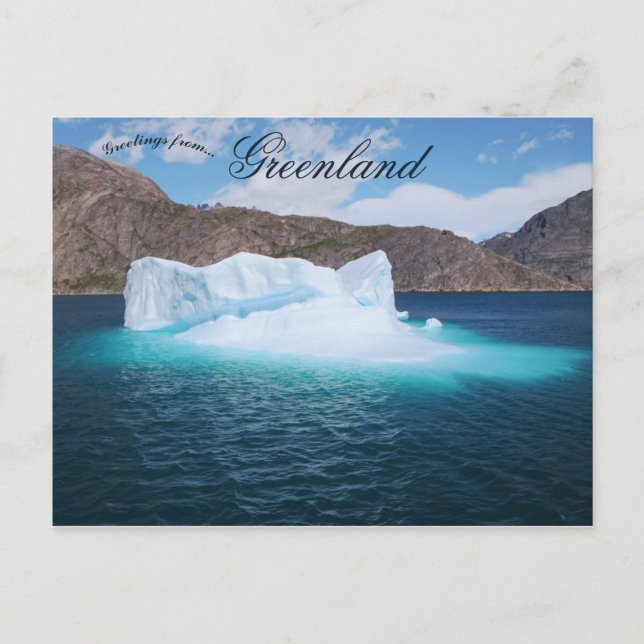 Beautiful Iceberg Aappilattoq Greenlanad Postcard (Front)