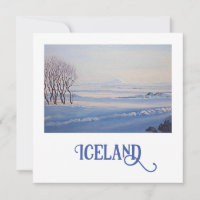 Beautiful Iceland landscape fine art card