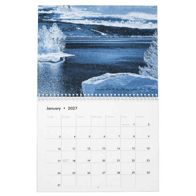 Beautiful Idaho Calendar (Jan 2027)