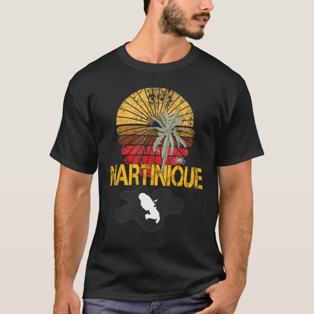 Beautiful  idea map of Martinique Madinina 972 T-Shirt (Front)