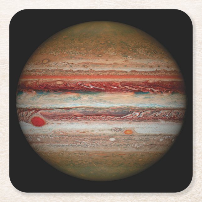 Beautiful Image of Jupiter Square Paper Coaster (Front)