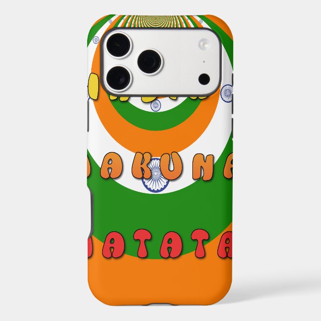 Beautiful India National Flag Colours Hakuna Matat (Back)