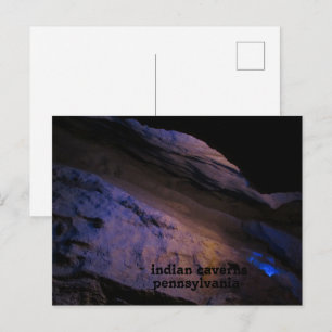 beautiful indian caverns pennsylvania postcard