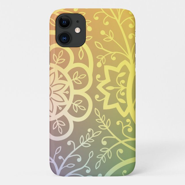 Beautiful indian floral pattern Case-Mate iPhone case (Back)