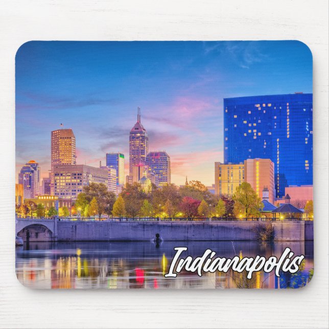 Beautiful Indianapolis, Indiana, United States Mouse Pad (Front)