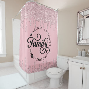 Beautiful Inspirational Family Quote Shower Curtai Curtain