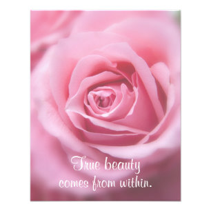 Beautiful Inspirational Quote True Beauty Photo Print
