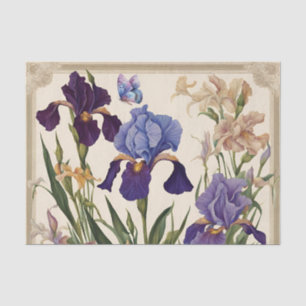 Beautiful Iris Flower Blooms Tissue Paper