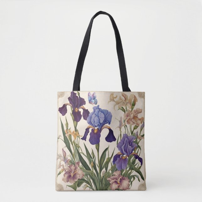 Beautiful Iris Flower Blooms  Tote Bag (Front)