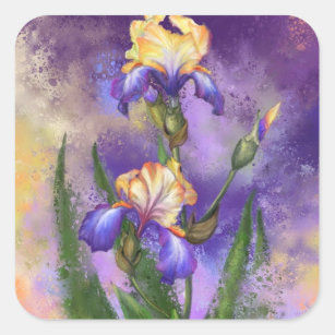 Beautiful Iris Flowers Sticker Irises