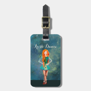 Beautiful Irish Dancer Hard Shoe Dance Luggage Tag