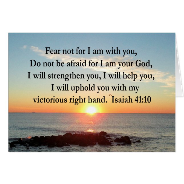 BEAUTIFUL ISAIAH 41:10 SUNRISE (Front Horizontal)