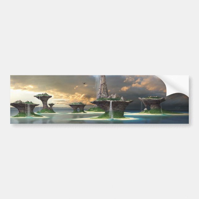Beautiful Island - Autosticker Bumper Sticker (Front)