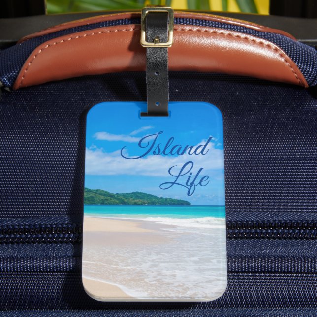 Beautiful Island Life Luggage Tag (Front Insitu 2)