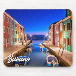 Beautiful Island Of Burano, Italy Mouse Pad