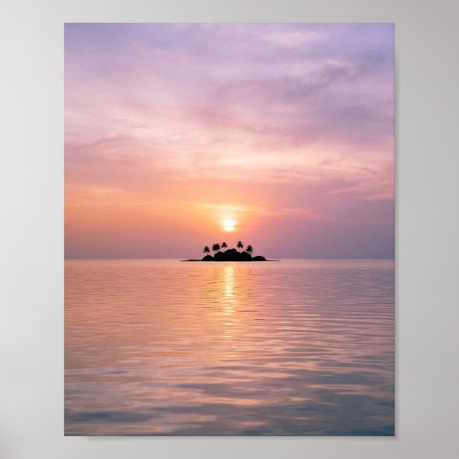Beautiful Island Sunset The Second Poster (Front)